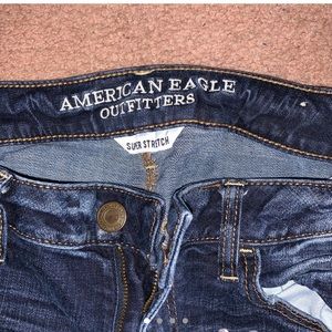 Dark wash Ripped American Eagle Jeans